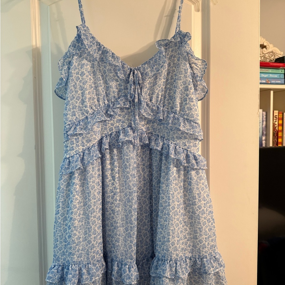 Altard State Light Blue Floral Dress